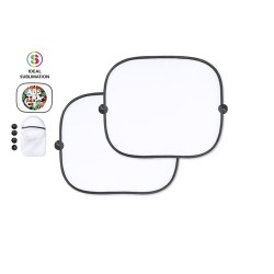 Pare-Soleil Pratique Personnalisé Éco-responsable Korenty Matières : polyester Couleurs : blanc 2