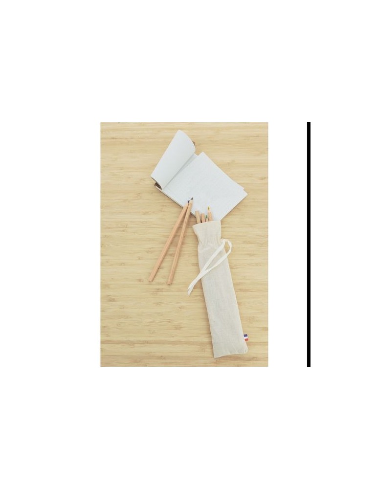 POCHETTE COTON 12 CRAYONS