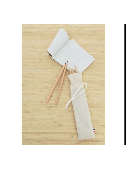 POCHETTE COTON 12 CRAYONS
