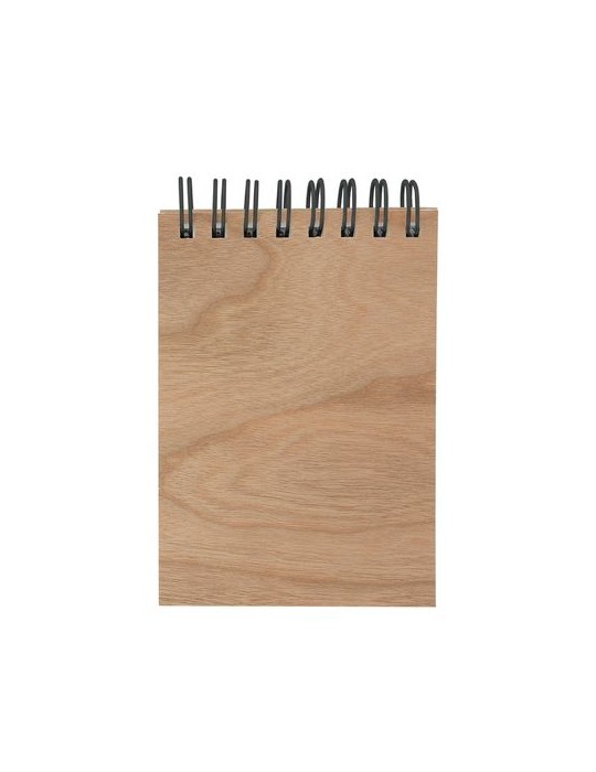 Carnet A7 papier laser bois