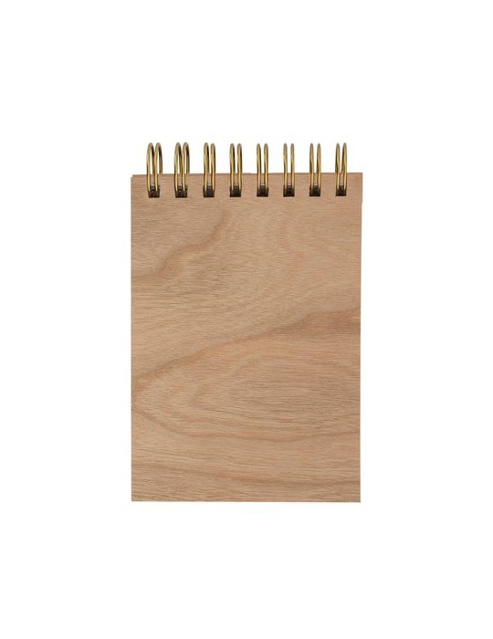 Carnet A7 papier laser bois