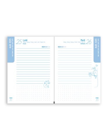 Agendas scolaires 2025-2026 |  Jean de la Fontaine Matières : papier (FSC) accessoire événementiel unique