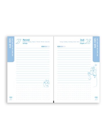 Agendas scolaires 2025-2026 |  Jean de la Fontaine Matières : papier (FSC) cadeau client original