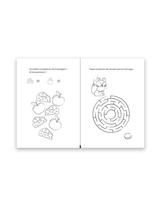 Cahier de jeux - 3-5 ans | Jean de la Fontaine