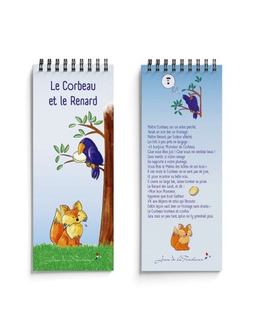 Mémo spiralé | Le Corbeau et le Renard - Jean de la Fontaine Matières : papier (FSC) 2