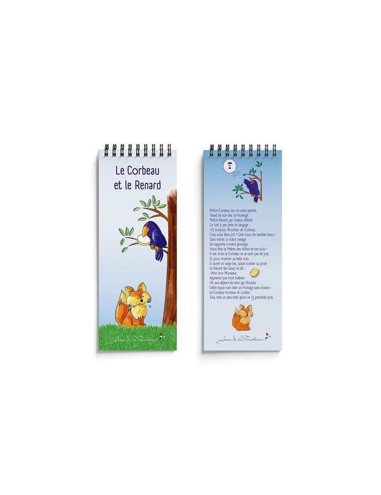 Mémo spiralé | Le Corbeau et le Renard - Jean de la Fontaine