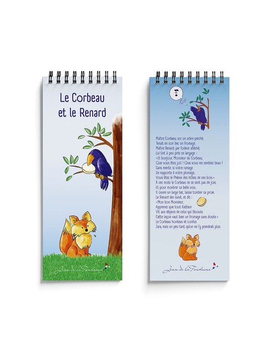 Mémo spiralé | Le Corbeau et le Renard - Jean de la Fontaine