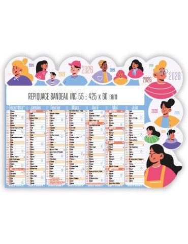 TOGETHER | Calendrier bancaire découpé 2026 2