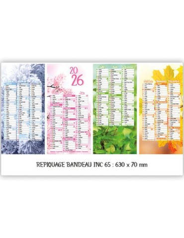 SAISONS LUNES & ASTROLOGIE | Calendrier bancaire thématique 2026