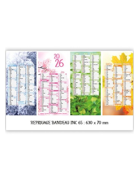 SAISONS LUNES & ASTROLOGIE | Calendrier bancaire thématique 2026