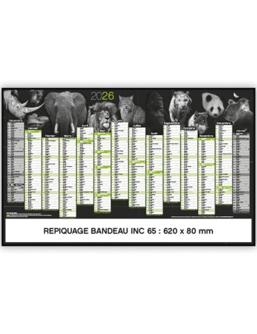 LES ESPÈCES PROTÉGÉES | Calendrier bancaire thématique 2026