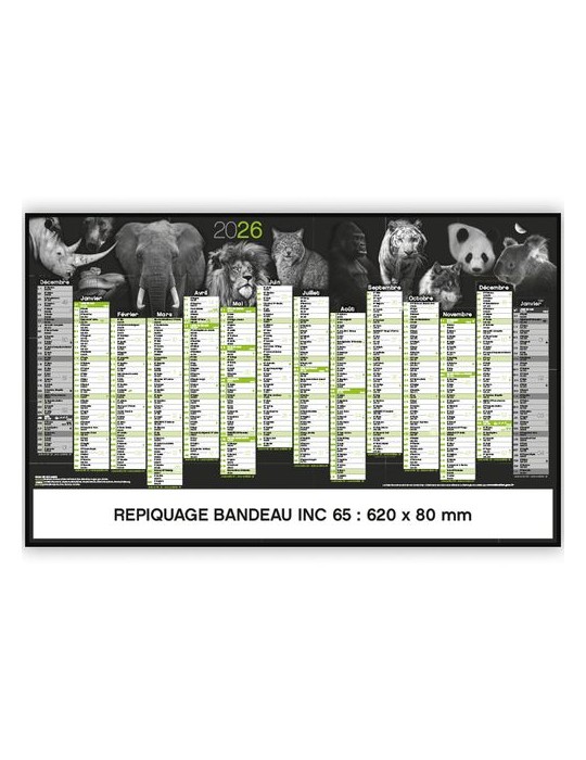 LES ESPÈCES PROTÉGÉES | Calendrier bancaire thématique 2026