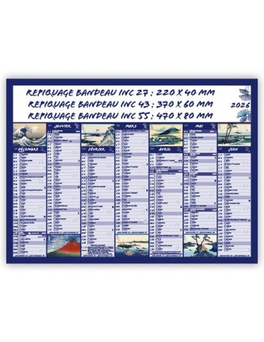 MONT FUJI | Calendrier bancaire thématique 2026 2