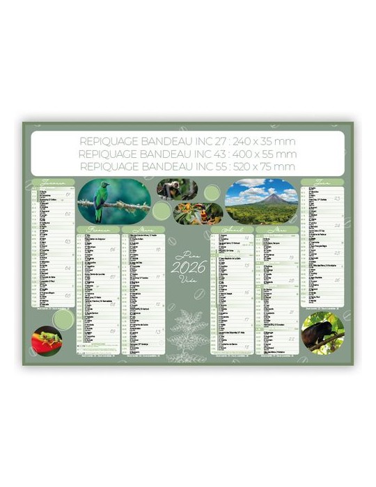 COSTA RICA | Calendrier bancaire thématique 2026