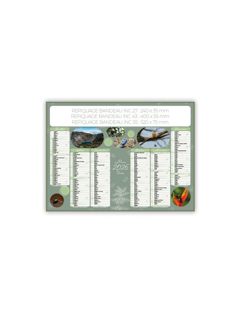 COSTA RICA | Calendrier bancaire thématique 2026