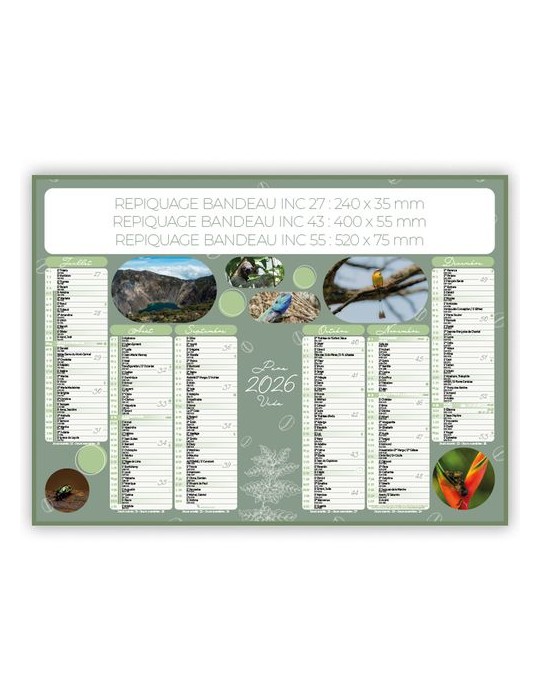 COSTA RICA | Calendrier bancaire thématique 2026