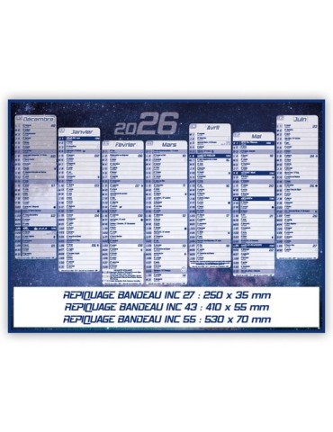 CONSTELLATIONS | Calendrier bancaire thématique 2026