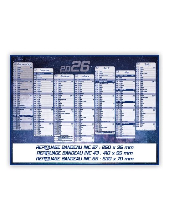 CONSTELLATIONS | Calendrier bancaire thématique 2026