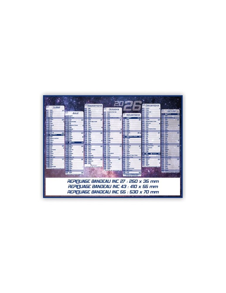 CONSTELLATIONS | Calendrier bancaire thématique 2026