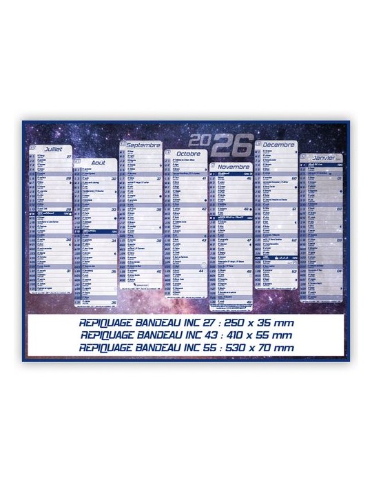 CONSTELLATIONS | Calendrier bancaire thématique 2026