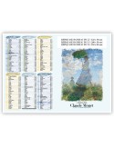 CLAUDE MONET | Calendrier bancaire thématique 2026 Matières : carton goodies publicitaire événementiel