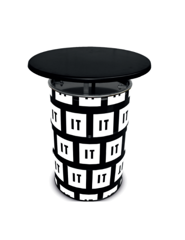 Baril table stratifié 80 imprimé publicitaire