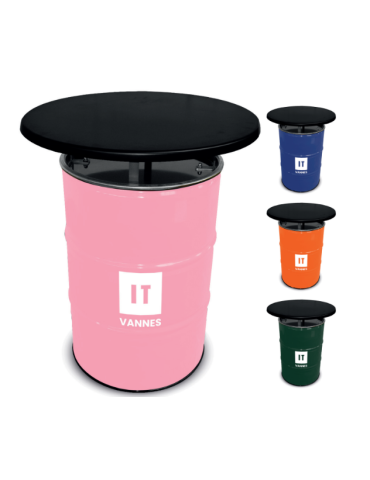 Baril table stratifié 80 couleur personnalisé pas cher