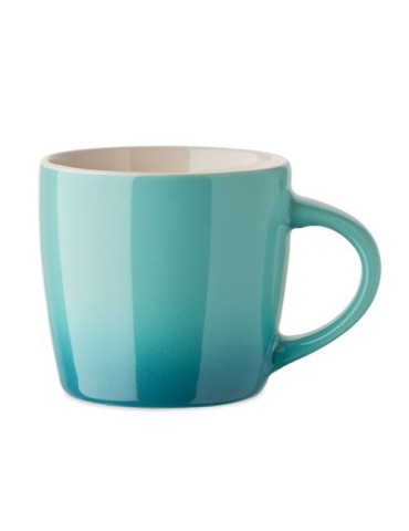 PEZE Mug en céramique 300ml Matières : grès Couleurs : turquoise marquage laser ultra précis