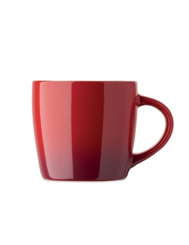 PEZE Mug en céramique 300ml Matières : grès Couleurs : rouge objet promotionnel éco-responsable