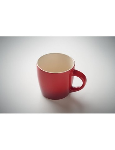 PEZE Mug en céramique 300ml Matières : grès Couleurs : rouge cadeau client original