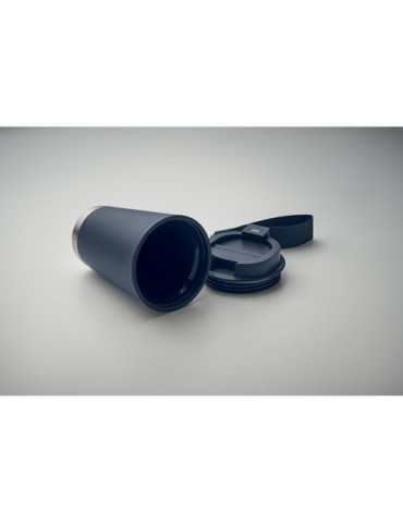 TOPIZ Gobelet double paroi 300 ml Matières : polypropylène (PP) Couleurs : bleu marine objet promo petit budget