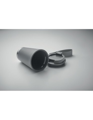 TOPIZ Gobelet double paroi 300 ml Matières : polypropylène (PP) Couleurs : pierre marquage laser ultra précis