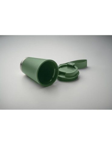 TOPIZ Gobelet double paroi 300 ml Matières : polypropylène (PP) Couleurs : vert foncé cadeau affaires élégant