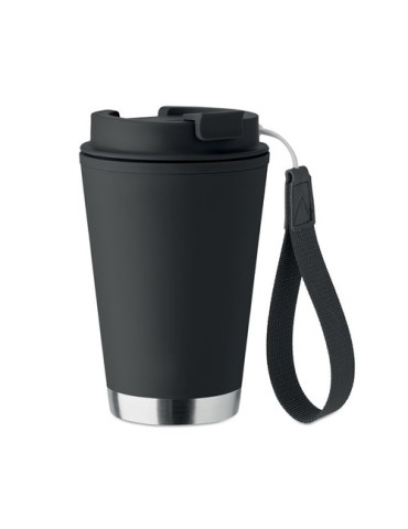 TOPIZ Gobelet double paroi 300 ml Matières : polypropylène (PP) Couleurs : noir marquage laser ultra précis