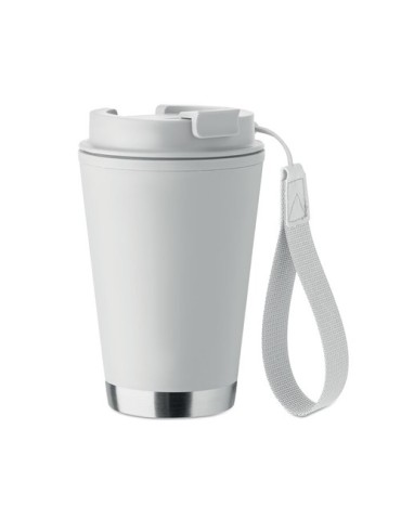 TOPIZ Gobelet double paroi 300 ml Matières : polypropylène (PP) Couleurs : blanc cadeau entreprise pas cher