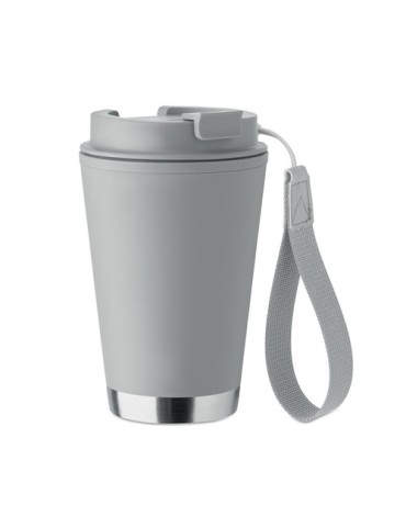 TOPIZ Gobelet double paroi 300 ml Matières : polypropylène (PP) Couleurs : gris impression haute définition