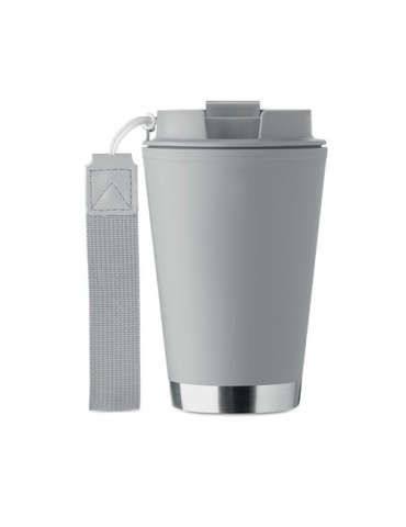 TOPIZ Gobelet double paroi 300 ml Matières : polypropylène (PP) Couleurs : gris cadeau client original