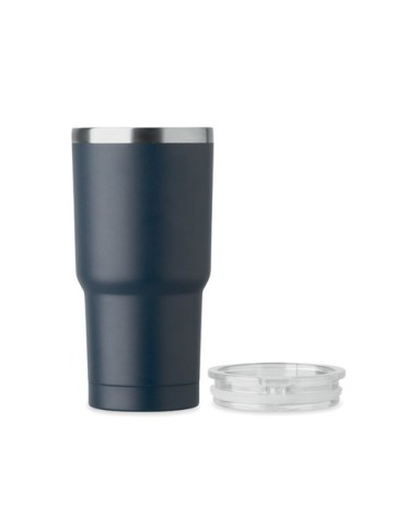 SUM Gobelet double paroi 550ml Matières : acier inoxydable Couleurs : bleu marine marquage laser ultra précis