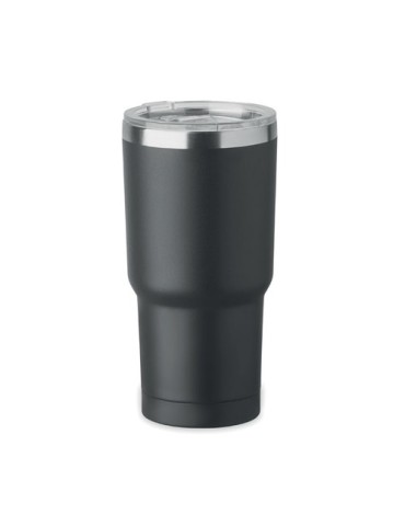 SUM Gobelet double paroi 550ml Matières : acier inoxydable Couleurs : noir cadeau entreprise pas cher