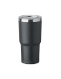 SUM Gobelet double paroi 550ml Matières : acier inoxydable Couleurs : noir cadeau entreprise pas cher