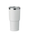 SUM Gobelet double paroi 550ml Matières : acier inoxydable Couleurs : blanc personnalisable avec votre logo