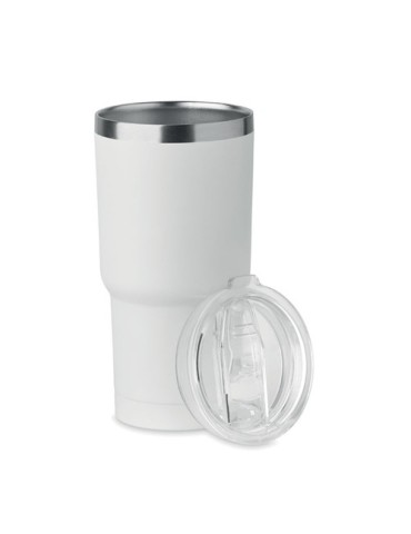 SUM Gobelet double paroi 550ml Matières : acier inoxydable Couleurs : blanc cadeau collaborateur premium
