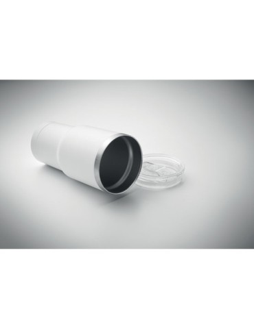 SUM Gobelet double paroi 550ml Matières : acier inoxydable Couleurs : blanc goodies entreprise design