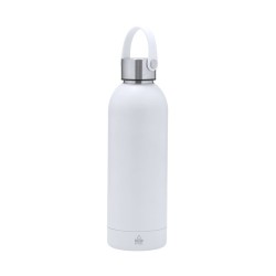Bidon Éco-responsable Isotherme Thermique Breidy Couleurs : noir Matières : acier inoxydable recyclé impression haute définition