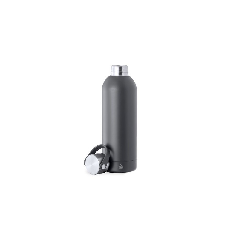 Bidon Éco-responsable Isotherme Thermique Breidy Couleurs : blanc Matières : acier inoxydable recyclé cadeau collaborateur premi