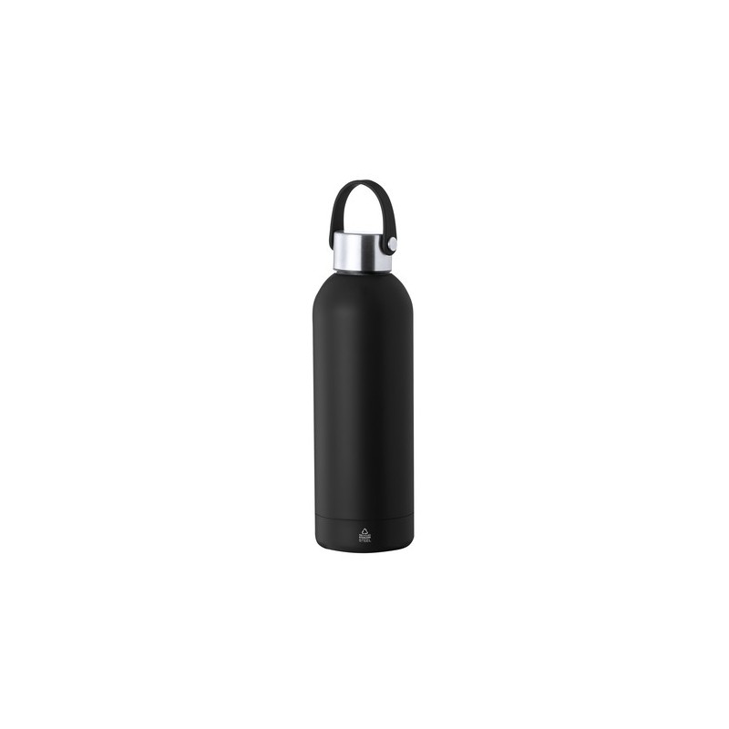 Bidon Éco-responsable Isotherme Thermique Breidy Couleurs : blanc Matières : acier inoxydable recyclé objet promotionnel éco-res