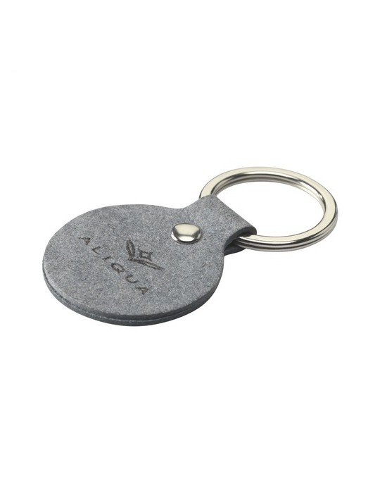 Recycled Denim Textile Keyring Round porte-clés