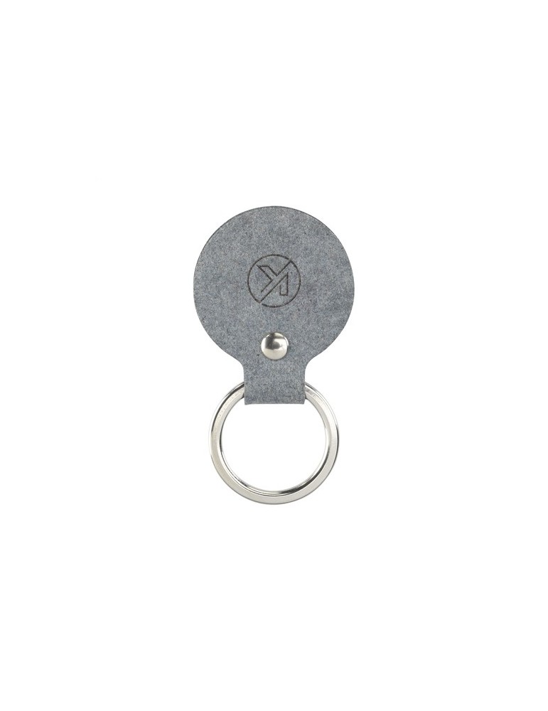 Recycled Denim Textile Keyring Round porte-clés
