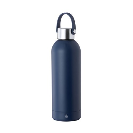 Bidon Éco-responsable Isotherme Thermique Breidy Couleurs : blanc Matières : acier inoxydable recyclé personnalisation rapide en