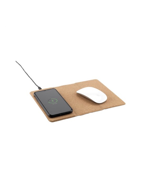 Cork Wireless Charging Mousepad tapis de souris